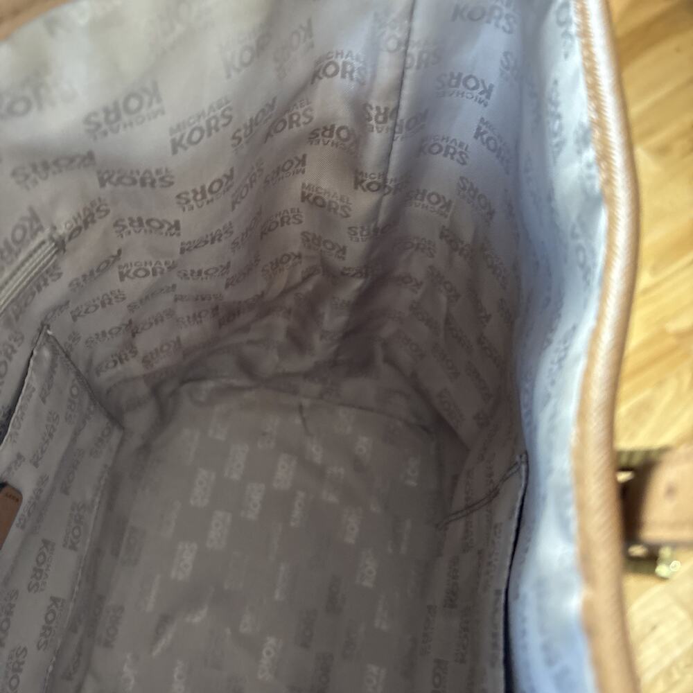 Michael Kors Jet Set Gold Python Stripe Mk Tote H… - image 7